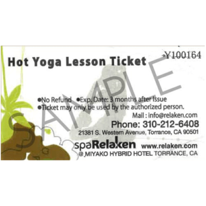 Hot Stone Yoga ticket SAMPLE